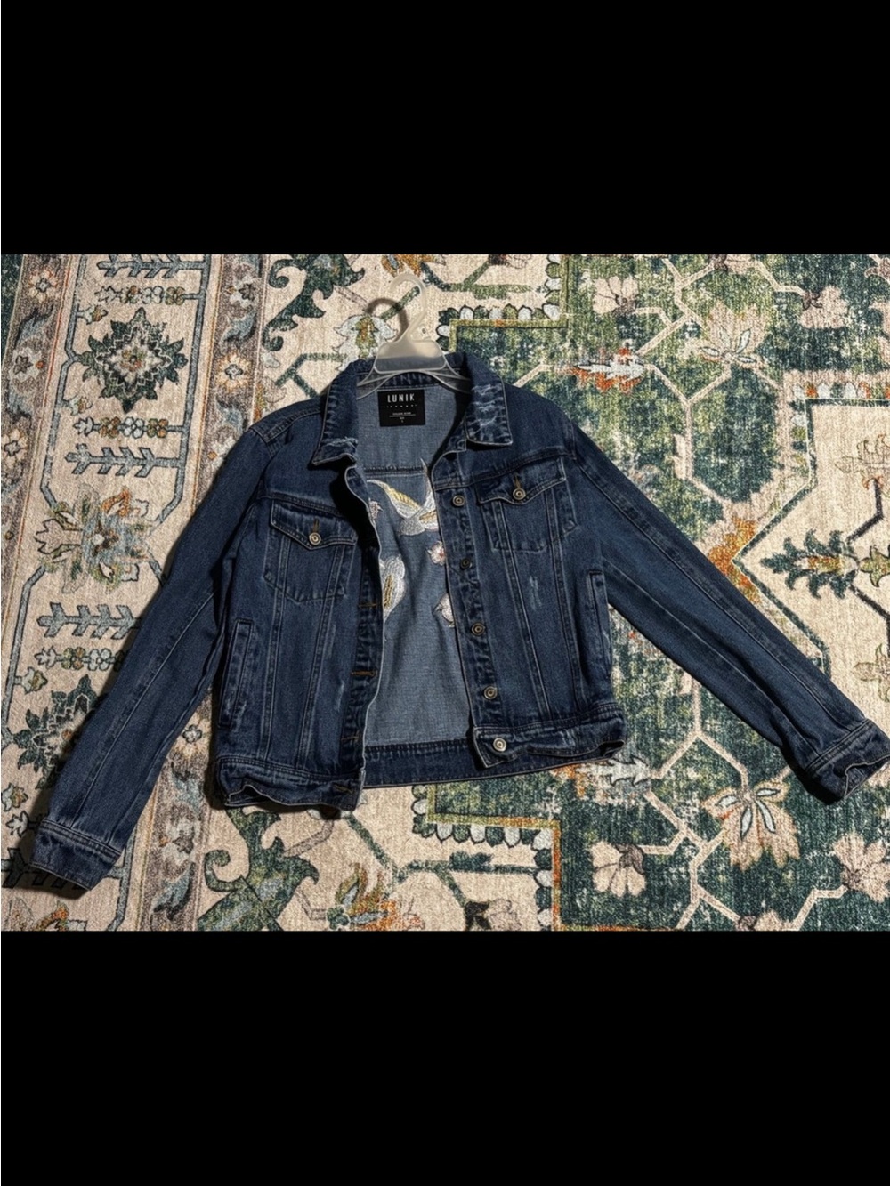 Dark Blue Denim Jean Jacket - Women's Classic Fit